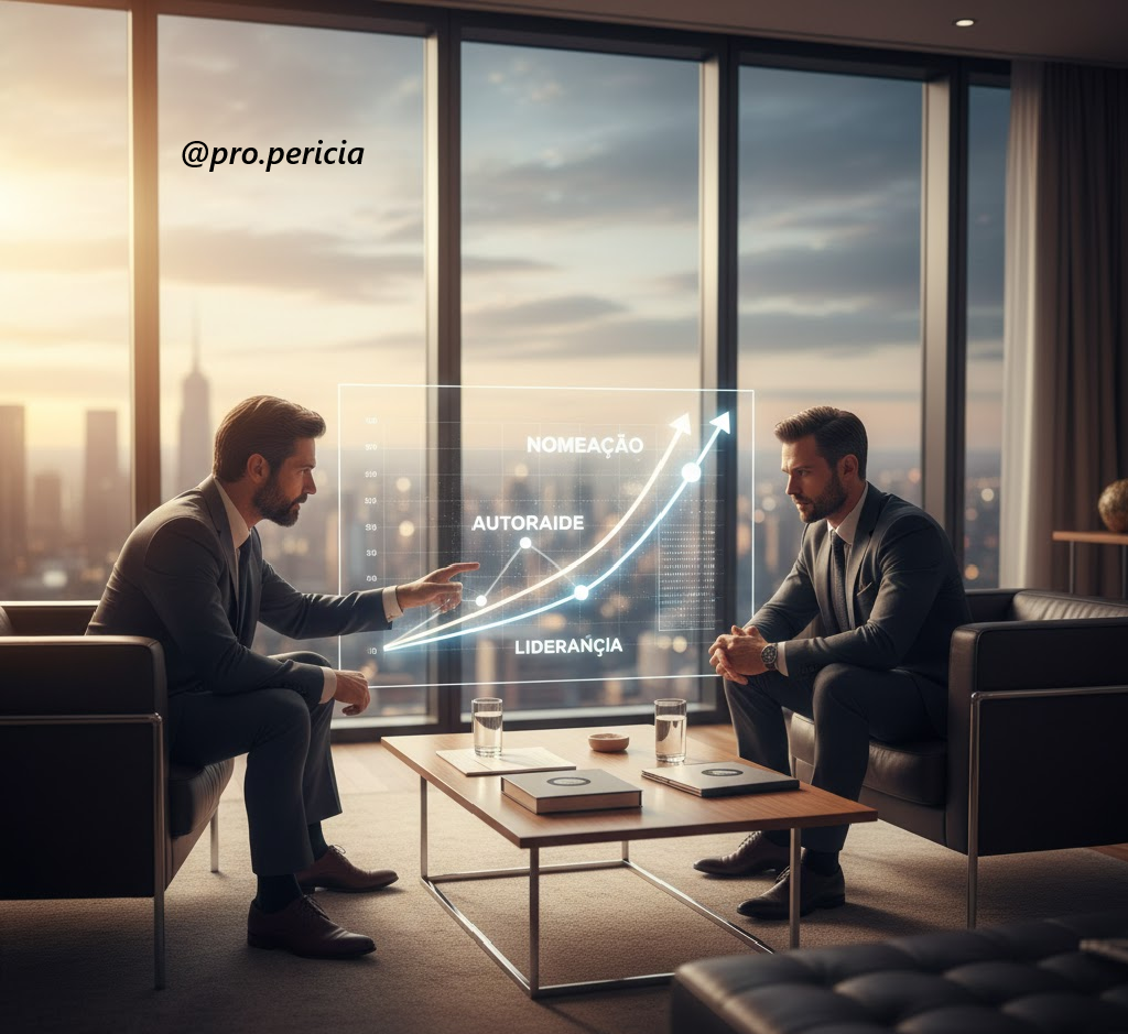 Fernando Arias realizando mentoria estratégica de carreira e perícia judicial para profissionais de administração.